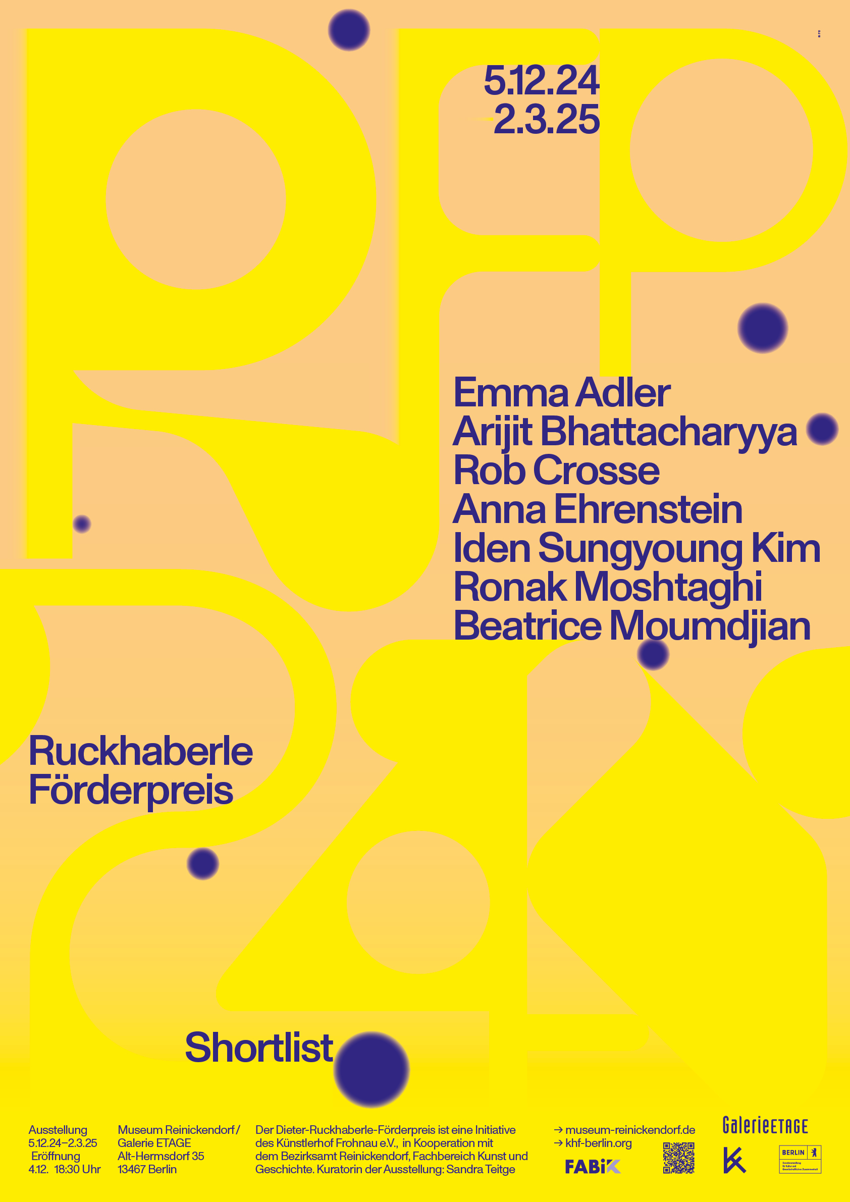 Shortlist Ruckhaberle-Förderpreis 2024